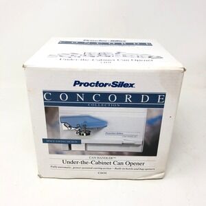 Vintage Proctor Silex Concorde Under Cabinet Can Opener White C4434 Tested Works